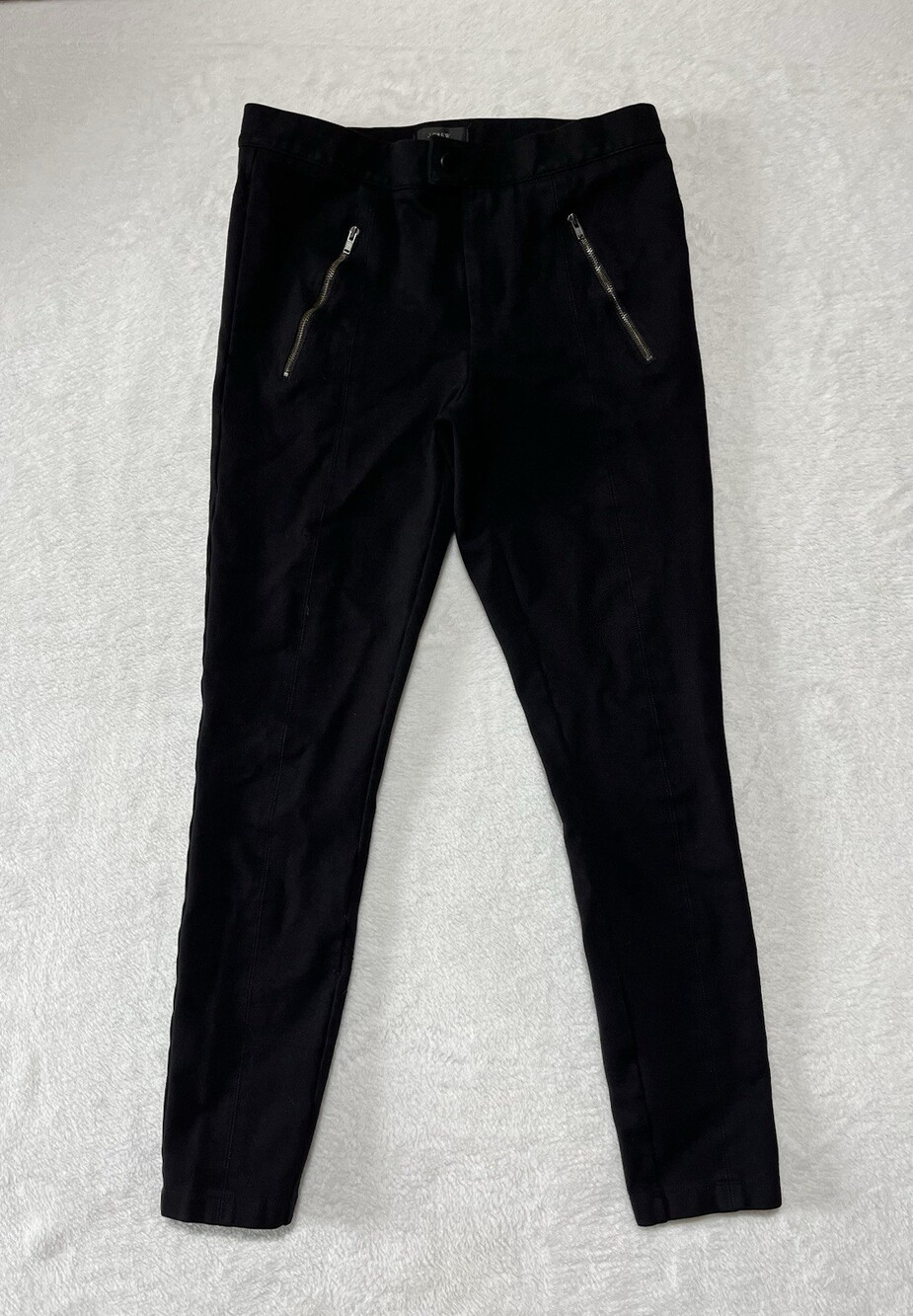 J.Crew Pants Women's 6R Pixie Ponte Leggings Pockets Black